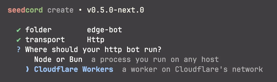 HTTP bot runtime selection